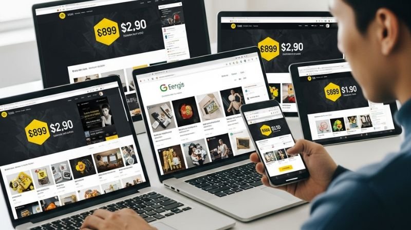 What Is the Purpose of Comparison Shopping? Key Benefits Person comparing product prices across multiple online shopping websites on laptop, tablet, and smartphone.