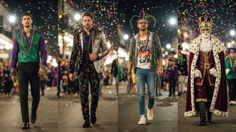 What to Wear to a Mardi Gras Party: Top Outfit Ideas Best Mardi Gras Outfit Ideas for Men with classic festival wear, bold suits, casual styles, and costume looks for parties