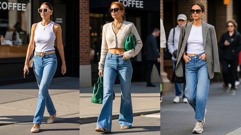 Low-Rise Jeans Are Back with modern bootcut, flared and straight-leg denim styled for 2026 fashion