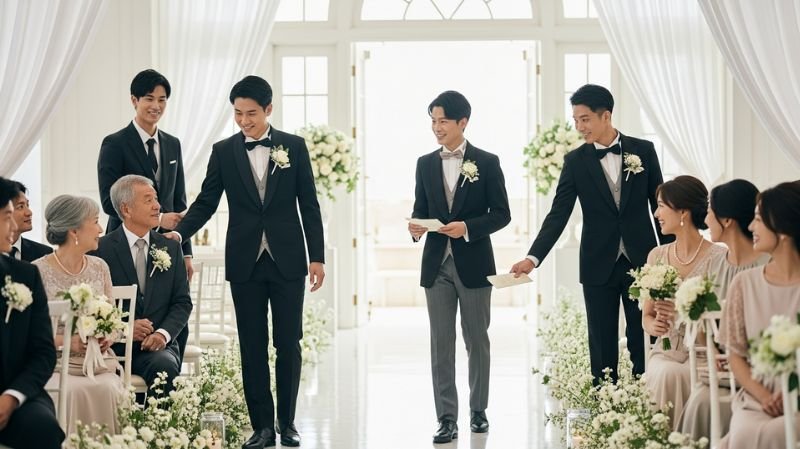 What Is Ushering at a Wedding and How It Benefits Guests The Importance of Wedding Ushers shown as ushers guide guests, hand programs, and ensure smooth seating at a wedding ceremony