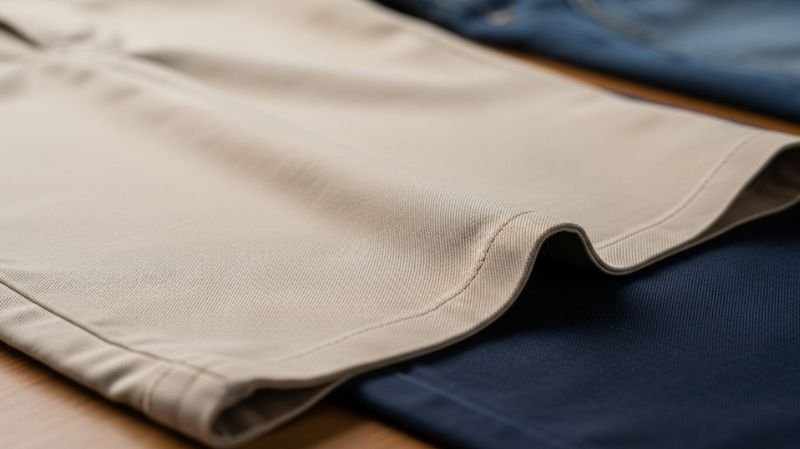 What Is Chino Fabric close-up showing cotton twill texture, smooth weave, and lightweight breathable material used in chinos
