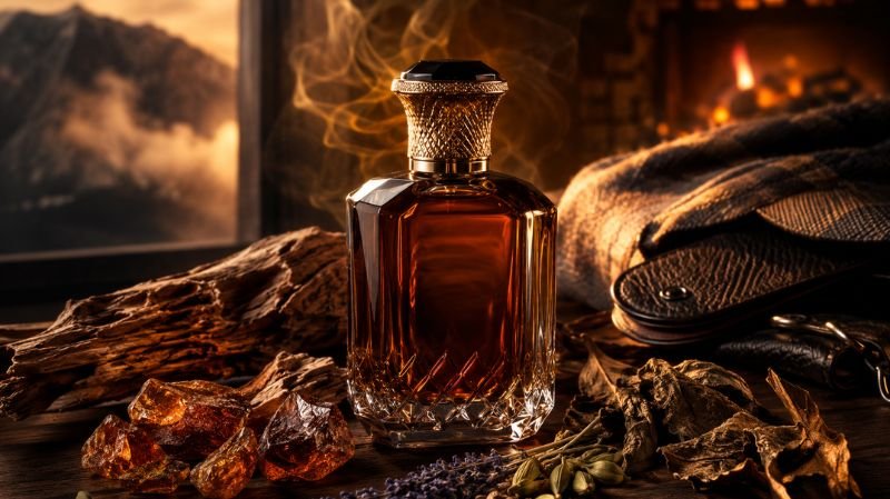 10 Best Long-Lasting Perfumes for Men That Last All Day Ajmal Amber Wood – Best Warm Amber Fragrance with rich woods, amber resin, spices, and luxury winter vibes.