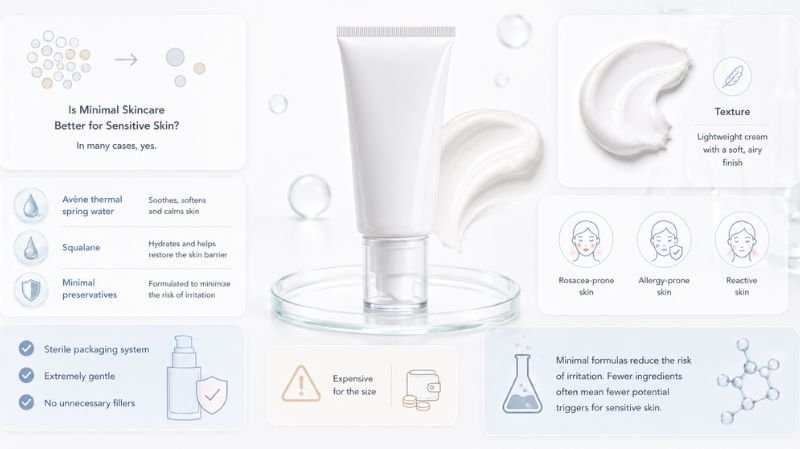 7 Best Fragrance Free Moisturisers for Dry Skin Avène Tolerance Cream for reactive sensitive skin with minimal ingredients and lightweight barrier hydration