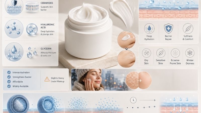 7 Best Fragrance Free Moisturisers for Dry Skin CeraVe Moisturizing Cream — Best Overall for dry sensitive skin with ceramides and hyaluronic acid hydration