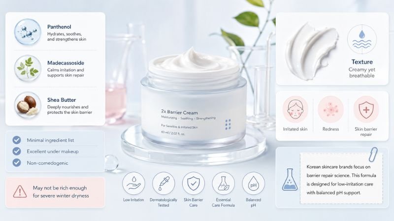 7 Best Fragrance Free Moisturisers for Dry Skin Etude House Soon Jung 2x Barrier Cream for sensitive skin with panthenol, redness relief, and barrier repair