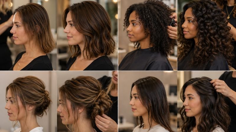 The Hair Confidence Hack More Women Are Using Than You Think Hair Extensions Are Not Just About Long Hair Anymore with fuller natural volume, curls, and bridal styling