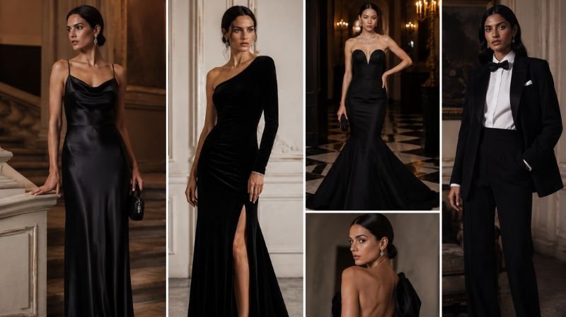 Black Tie Dress Etiquette for Women: Ultimate Outfit Ideas Popular black tie dress styles for women