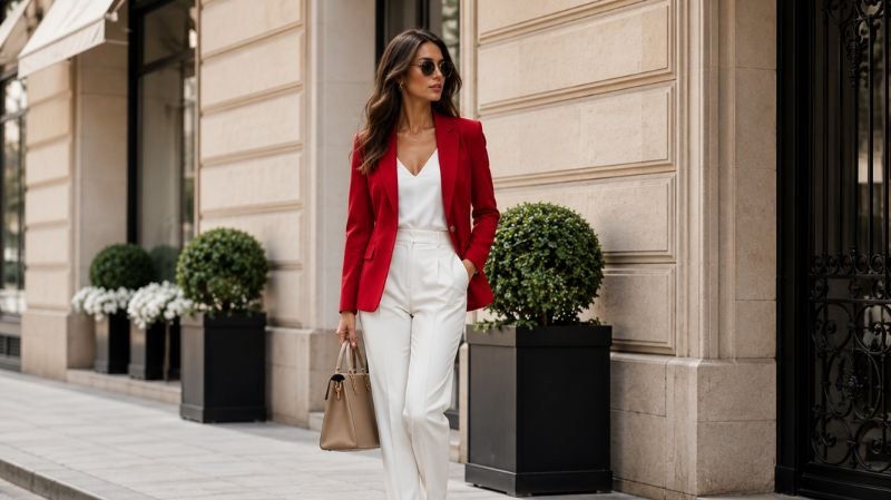 What Colors Go Well With Red? Modern Outfit Ideas White and red outfit combination