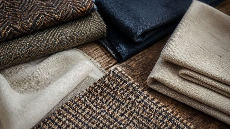 The Difference Between a Sport Coat and a Suit Coat Close-up fabric textures of sport coats wool linen tweed