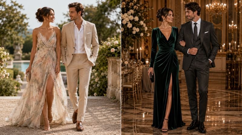What Does Formal Attire Mean for Wedding? Rules & Tips Formal wedding attire examples for summer and winter weddings