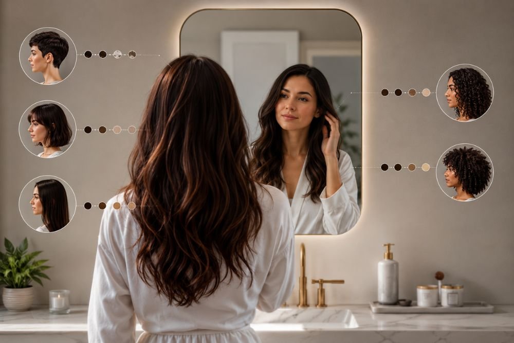 Haircut frequency timeline for different hair types and lengths