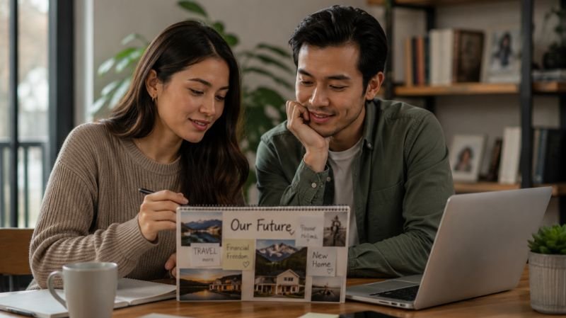 How a Pre Marriage Course Can Strengthen Your Relationship Before Marriage Couple discussing life goals and future planning together