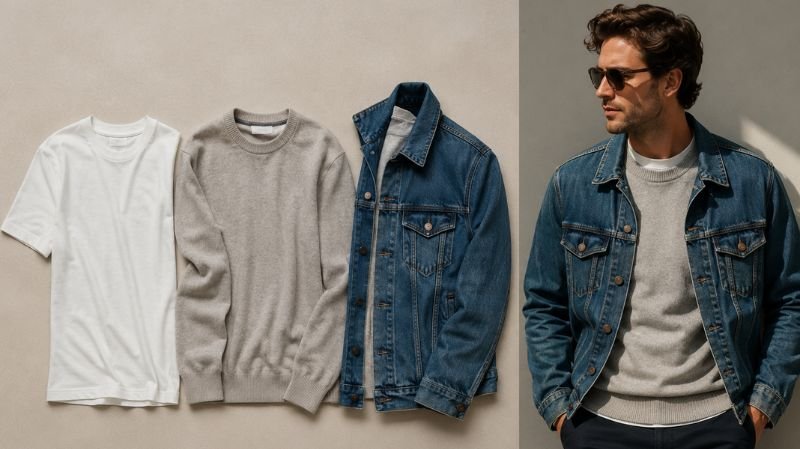 What to Wear in 60 Degree Weather: Outfit Ideas Three layer outfit system for 60 degree weather with base layer mid layer and outer layer clothing