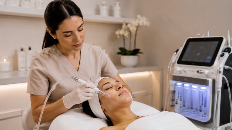 How Often Should You Get a Facial? Expert Recommendations Professional facial treatment steps in skincare clinic