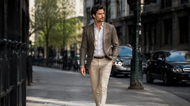The Difference Between a Sport Coat and a Suit Coat Man wearing a casual sport coat outfit