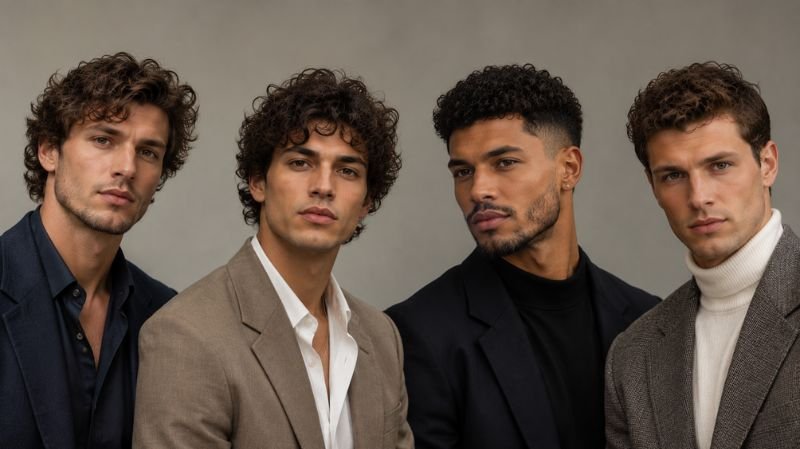 Short Curly Hair Guys: 15 Best Haircuts & Styles for Men Stylish men with celebrity inspired curly hairstyles