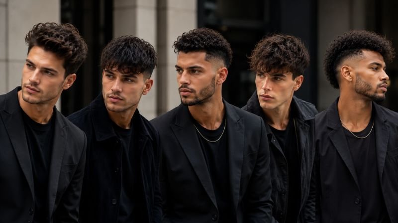 Short Curly Hair Guys: 15 Best Haircuts & Styles for Men Modern curly fringe and quiff hairstyles for men