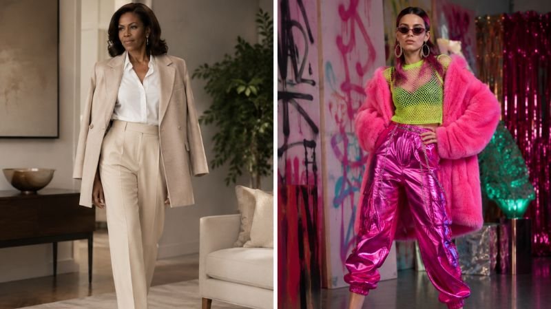 Michelle Obama’s Pigtails & Capri Pants: Fashion or Trend? Comparison of timeless personal style versus temporary fashion trends using modern clothing aesthetics