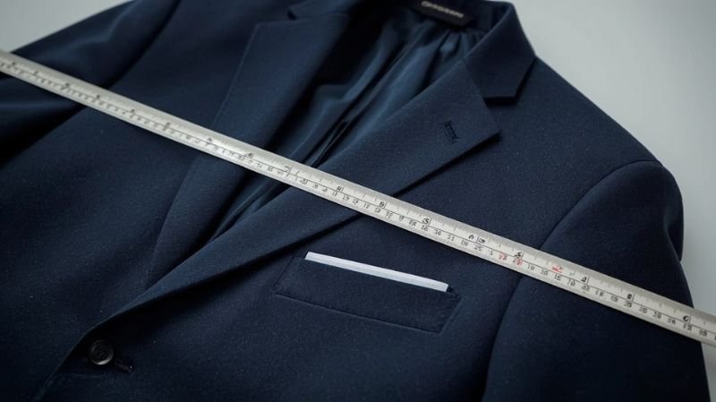 How to Measure for a Suit Jacket: Complete Measurement Measuring shoulder width on a suit jacket