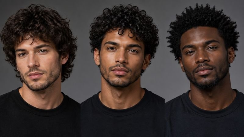 Short Curly Hair Guys: 15 Best Haircuts & Styles for Men Different men's curly hair types from wavy to coily
