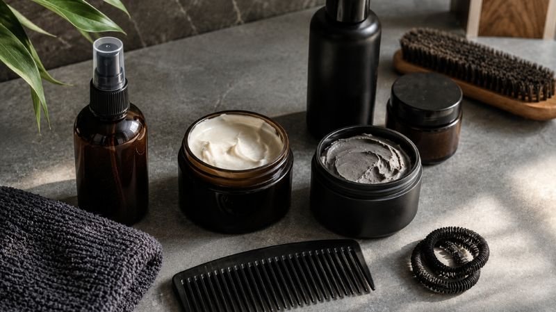 Hair products for men's wavy hairstyles