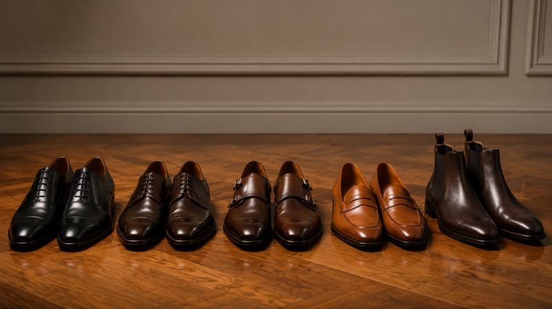 What Shoes to Wear With a Grey Suit for Every Occasion Oxford Derby Monk Strap Loafer and Chelsea boots for grey suits
