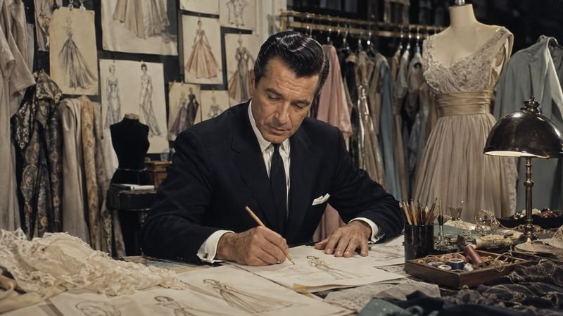 Oleg Cassini working as a Hollywood costume and fashion designer