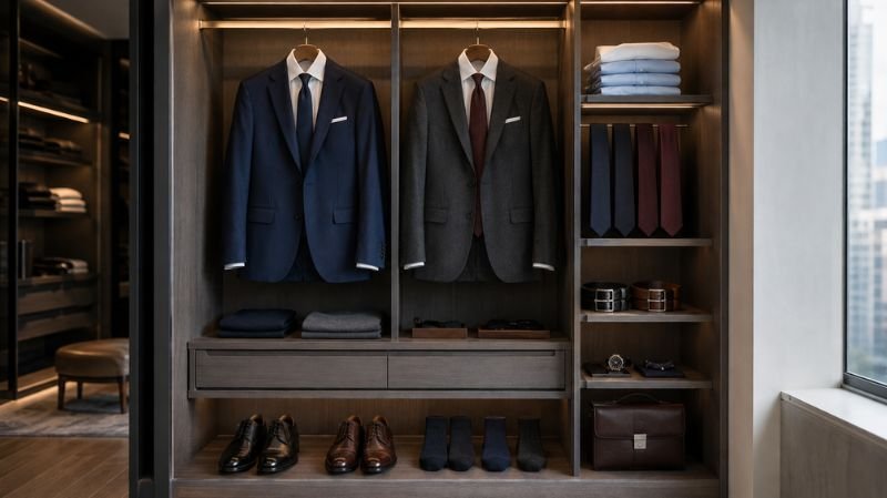 men's business professional capsule wardrobe