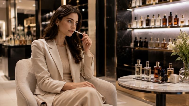 Observing perfume scent development over time