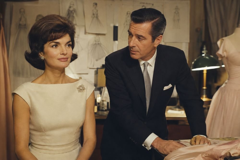 Oleg Cassini and Jackie Kennedy representing the iconic Jackie Look of the 1960s