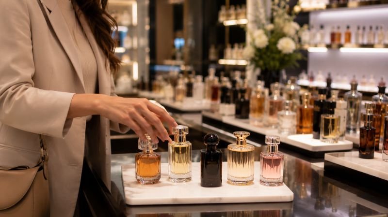 Choosing a small selection of perfumes to compare