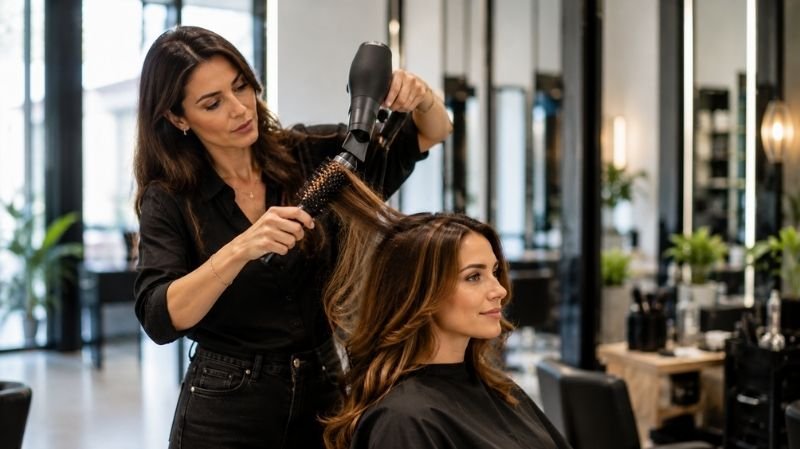 How to Choose Career-Boosting Cosmetology CE Courses Cosmetologist learning new professional hair styling techniques