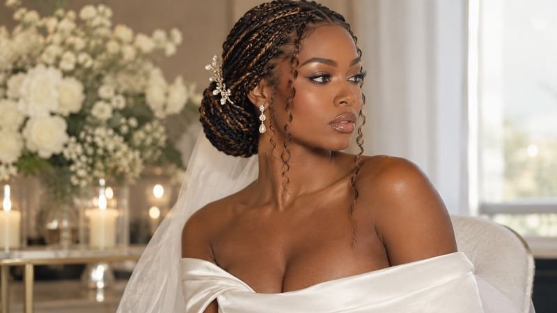 55 Goddess Braids Hairstyles: Cute, Trendy & Elegant Ideas elegant goddess braids for weddings with low bun
