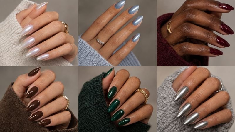 Winter Nails 2026: 30+ Trendy Nail Designs, Colors & Ideas Winter nail colors on different skin tones