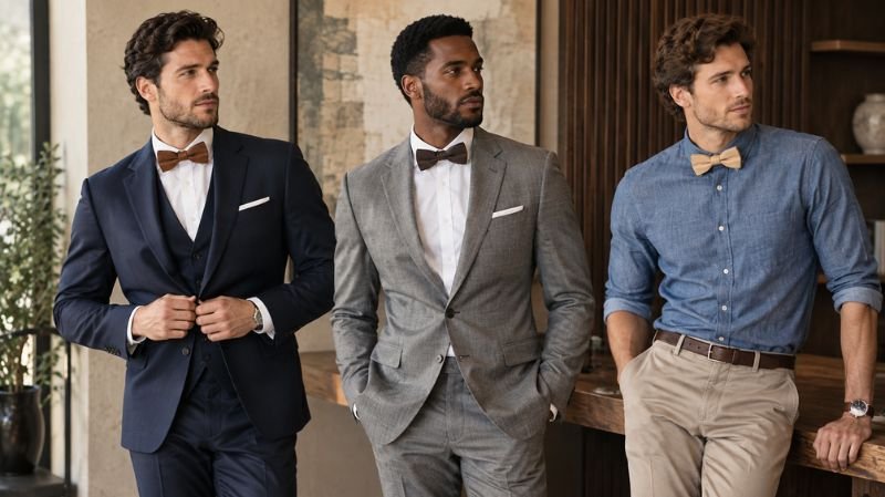 Wooden Bow Tie: Stylish Designs, How to Wear & Best Picks Wooden bow tie outfit combinations for formal and casual style